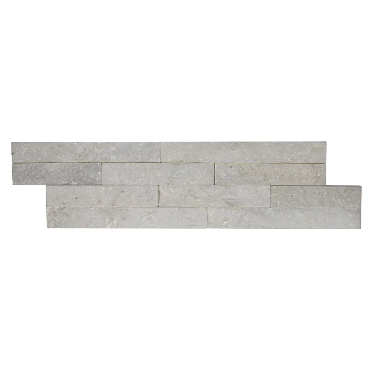 HORI Wandverkleidung Natursteinverblender Mont Blanc Kristall Weiß 3