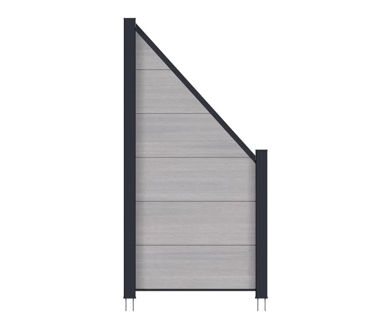 NewTechWood WPC Sichtschutzzaun Stecksystem Castello XXL 0