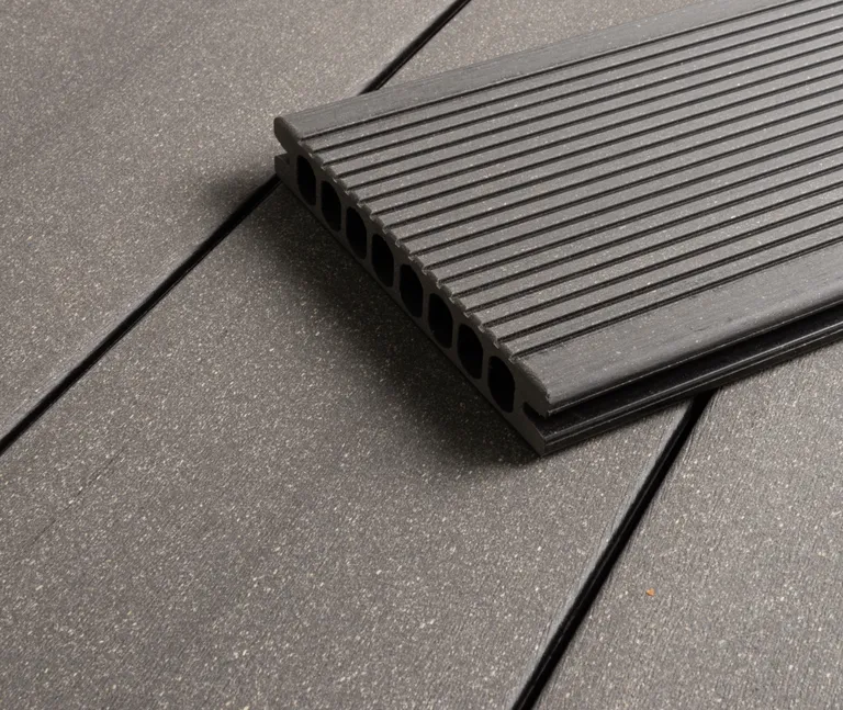 HORI Terrassendielen Komplettset WPC Royal Hohlkammer grau / anthrazit 2