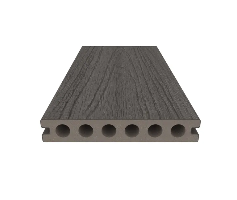 NewTechWood Terrassendielen WPC Hohlkammer Deluxe Oldwood Teak Holzstruktur gebürstet / glatt gebürstet Co-Extrudiert 22,5 x 138 mm 2