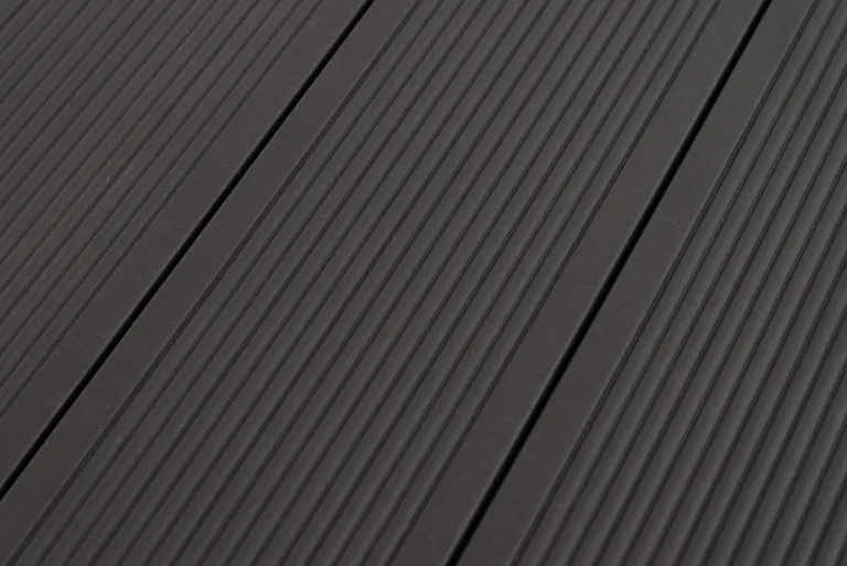 Kovalex Terrassendielen Komplettset WPC Kammerprofil Exklusiv Graubraun mattiert 26 x 145 mm 2