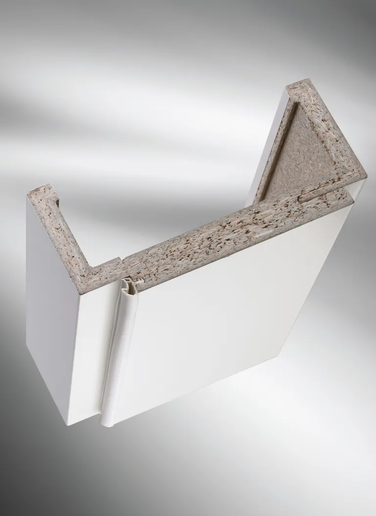 HORI Zarge Weißlack Reinweiß RAL9010 Eckkante 4