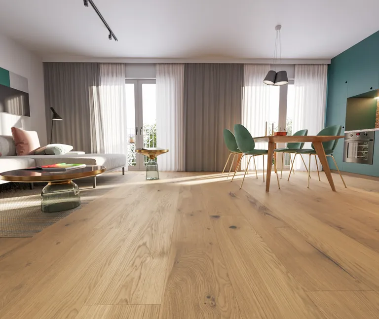 HORI Parkett 400 Eiche Palazzo Naturale gebürstet Landhausdiele XXXXL Rohholzoptik natur-geölt 6