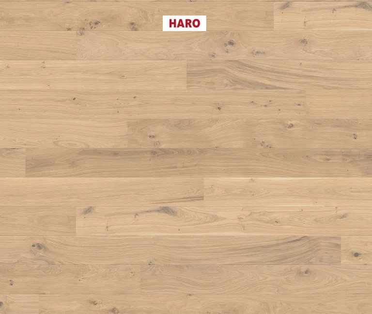 HARO Parkett 2500 Eiche puroweiß Universal strukturiert Landhausdiele 2. Wahl 0
