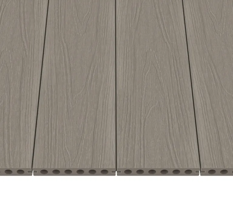 NewTechWood Terrassendielen WPC Hohlkammer Deluxe Antique Holzstruktur gebürstet / glatt gebürstet Co-Extrudiert 22,5 x 138 mm 1