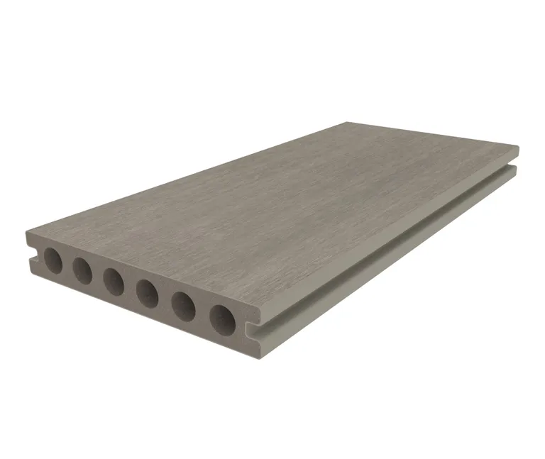 HORI Terrassendiele WPC Hohlkammer Wood Feeling Co-Extrudiert 22,5x138mm hellgrau 2