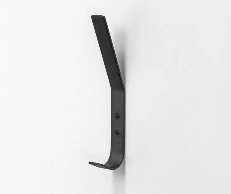 HORI Gaderobenhaken Edelstahl Black Frosted, 180 x 20 mm 0