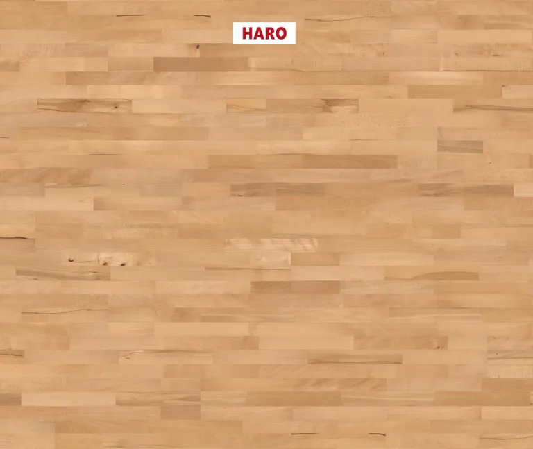 HARO Parkett Buche gedämpft Living glatt Schiffsboden 2. Wahl 0