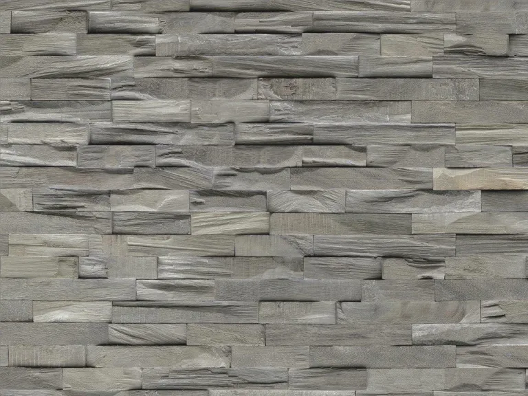 INDO Echtholz Wandverkleidung 3D Holzverblender Beachwood Gun Smoked 2