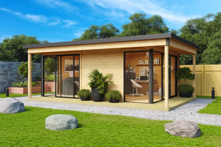 Lasita Maja Gartenhaus Domeo Loggia 2