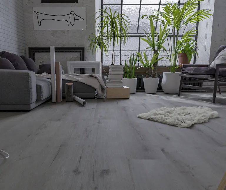 HORI Klick-Hartvinylboden Rigid SPC Eiche Clay Landhausdiele synchron Holzstruktur 8