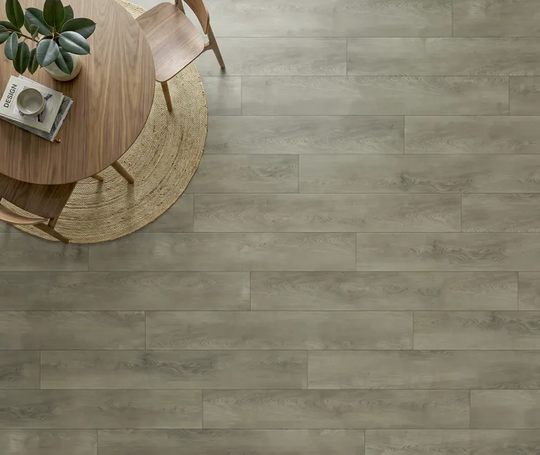 HORI Klick-Hartvinylboden Classic Rigid SPC Eiche Earthstone Oak Landhausdiele synchron Holzstruktur schmal 5