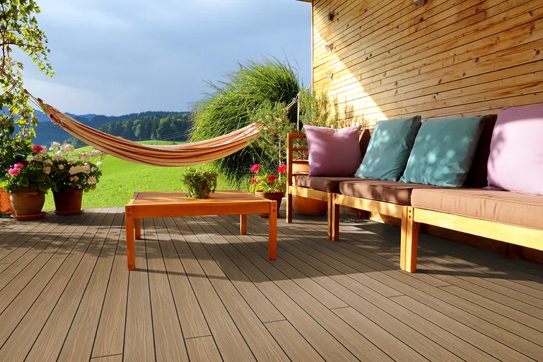 HORI Terrassendielen WPC/BPC Apex Massiv braun 21 x 140 mm 1