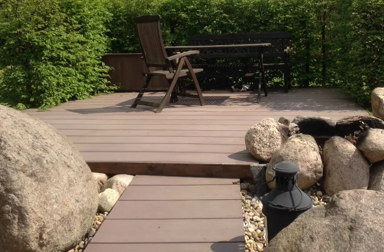 megawood Terrassendielen WPC Jumbo Premium Plus massiv lavabraun 21x242mm 11