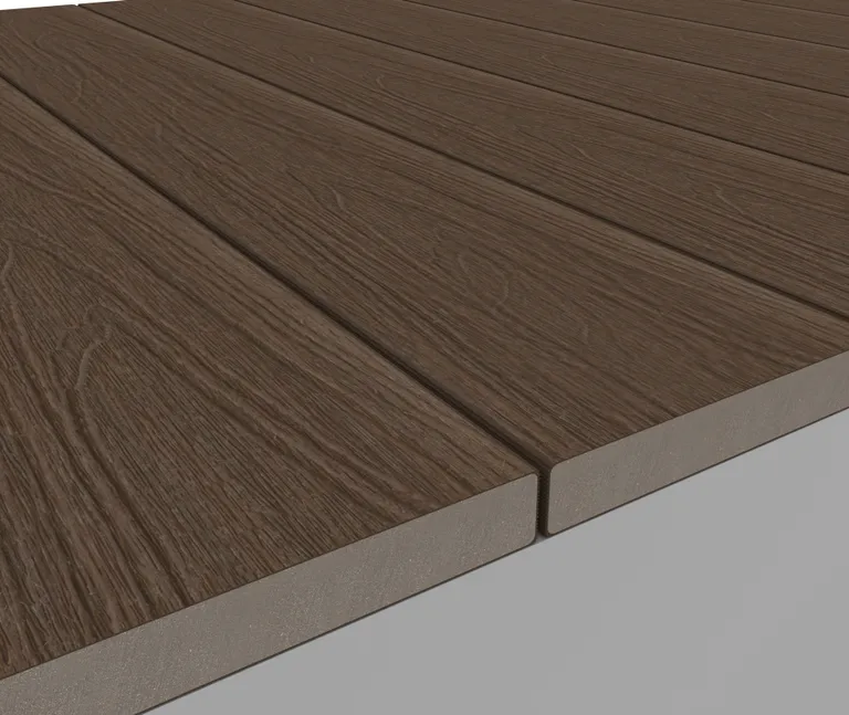 HORI Verkleidungsbretter WPC Massiv Wood Feeling Co-Extrudiert  22,5x138mm dunkelbraun 3