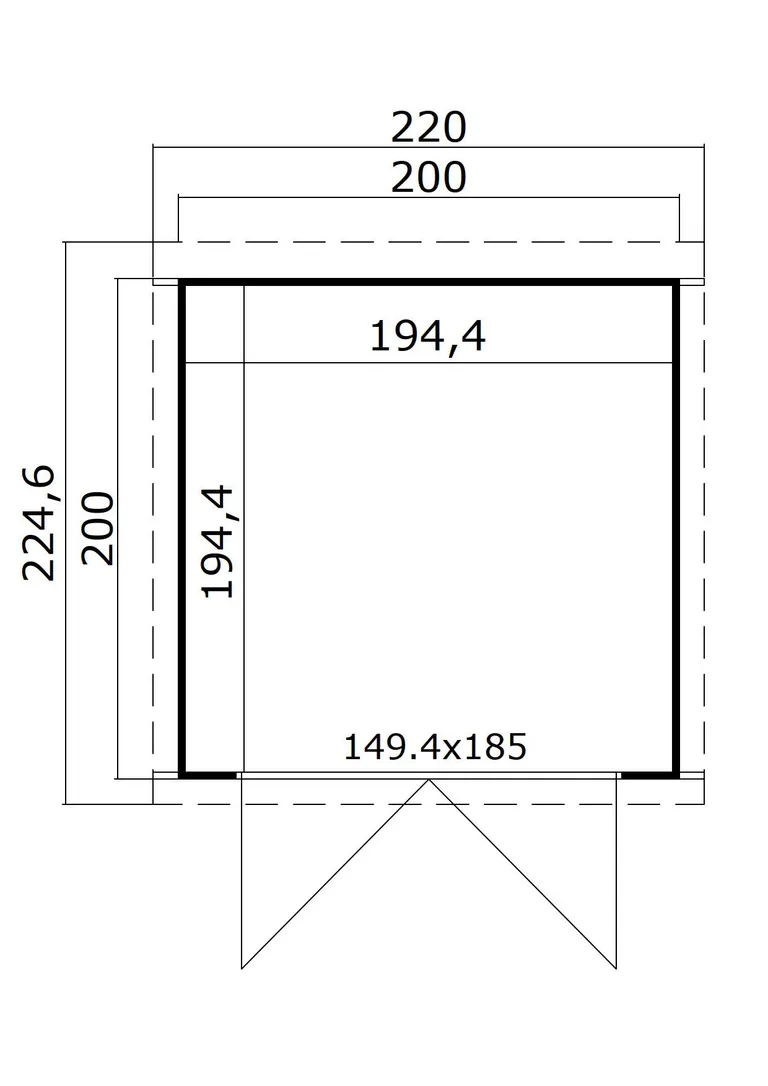 Lasita Maja Gerätehaus Zambezi 1