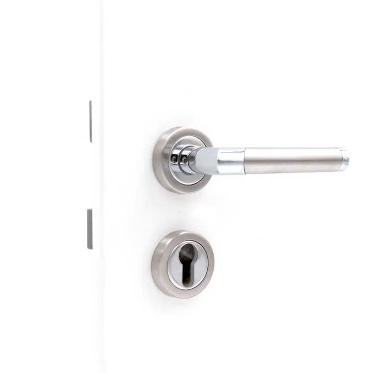 HORI Zimmertür Vigo Weißlack RAL9010 mit Lichtausschnitt Eckkante Röhrenspan Komplettset 10