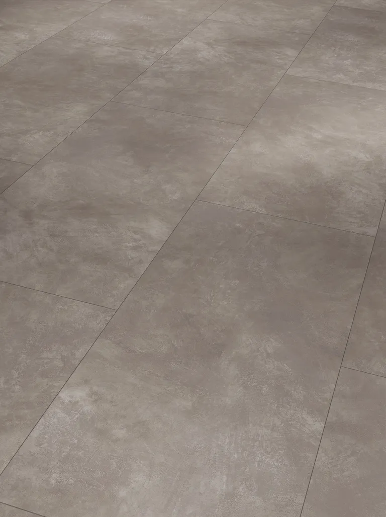 PARADOR PVC freier Klick-Designboden Modular ONE Beton dunkelgrau Steinstruktur Fliese 1
