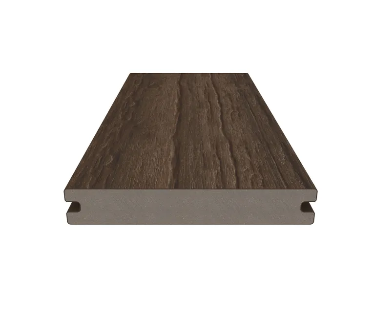 NewTechWood Terrassendielen WPC Massiv Deluxe Oldwood Ipe Holzstruktur gebürstet / glatt gebürstet Co-Extrudiert 22,5 x 138 mm 2