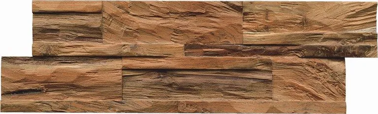 INDO Echtholz Wandverkleidung 3D Holzverblender Diamondwood Nature Z-Look 3