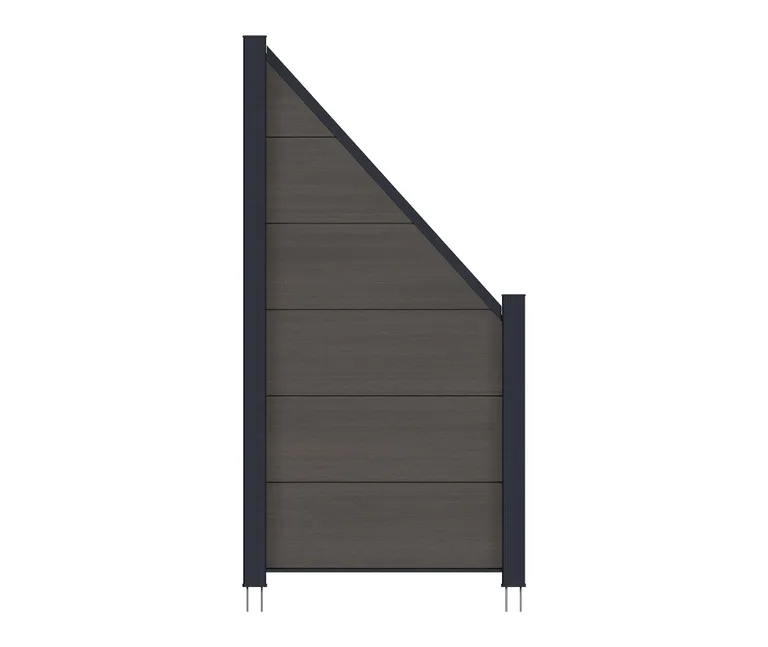 NewTechWood WPC Sichtschutzzaun Stecksystem Castello XXL 2
