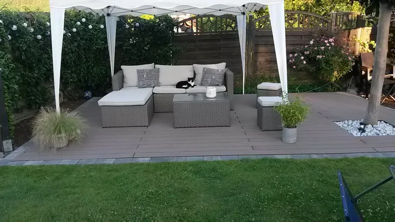 HORI Terrassendielen WPC Vollprofil massiv braun 20 x 140 mm 2