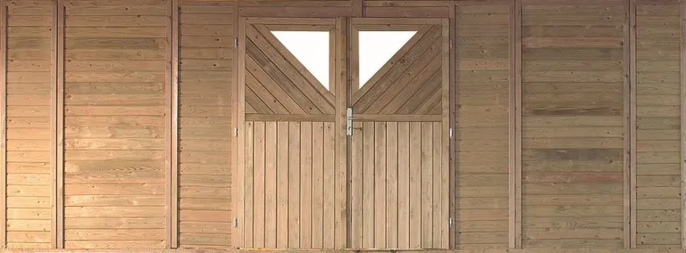 Karibu Frontelement mit Doppeltür für Doppelcarport 0