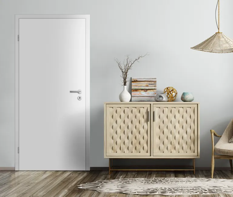 HORI Schallschutz Wohnungseingangstür CPL Signalweiß RAL9003 SK2 Designkante Vollspan Komplettset 3