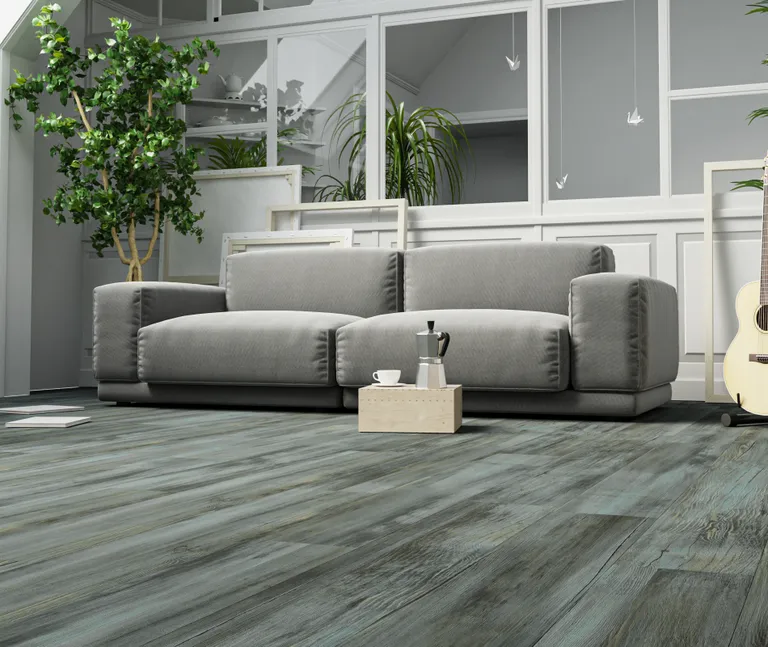 HORI Klick-Hartvinylboden Rigid SPC Kiefer Vintage grau Adelaide Landhausdiele Holzstruktur 8