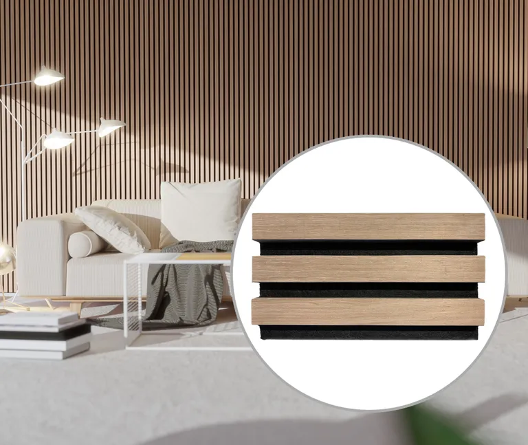 HORI WALL Wandpaneele Eiche weiß, 60 cm Breite 0