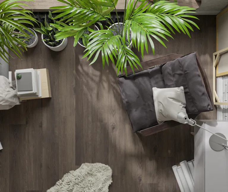 HORI Klick-Hartvinylboden Rigid SPC Eiche Markant geräuchert Dubbo Landhausdiele Holzstruktur 6