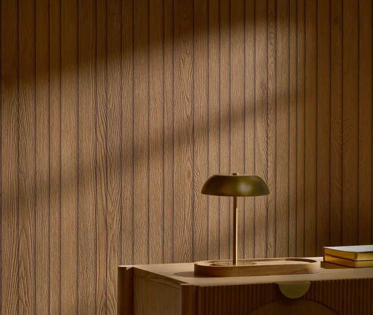 MODEE Wandverkleidung 2800 x 1175 x 4 mm Platte True Wood Fluted Asturia mit Naturstruktur 2