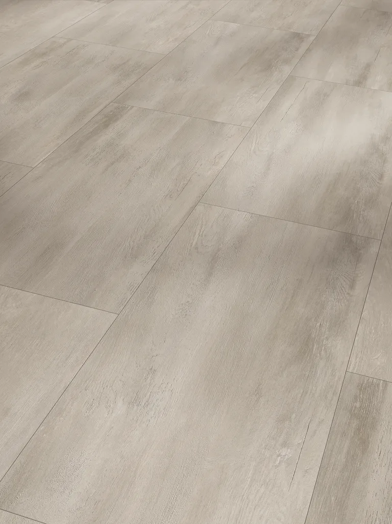PARADOR PVC freier Klick-Designboden Modular ONE Hydron Fusion grey Holzstruktur Fliese 1