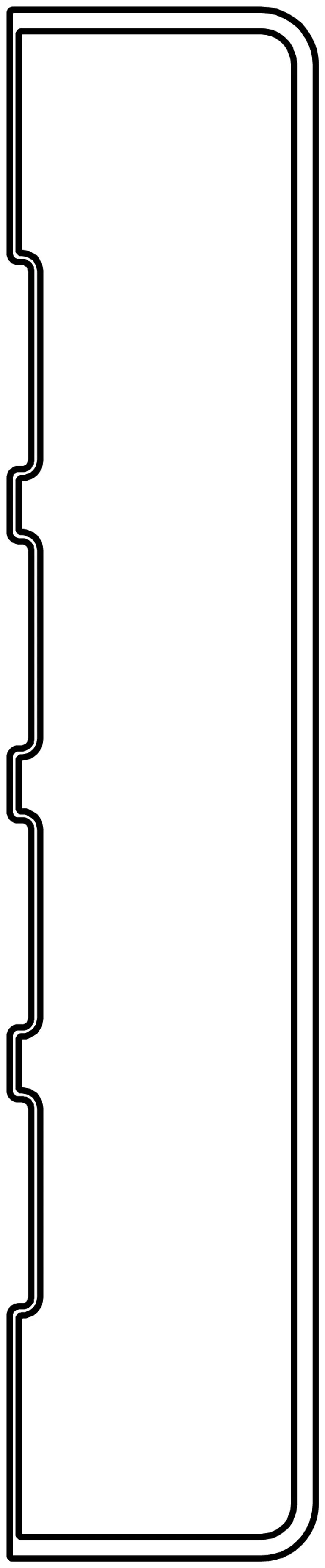 Lignodur terrafina Abschlussblende lounge Havanna 17x85 mm 0