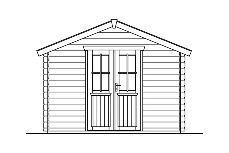SKAN HOLZ Gartenhaus Faro 5