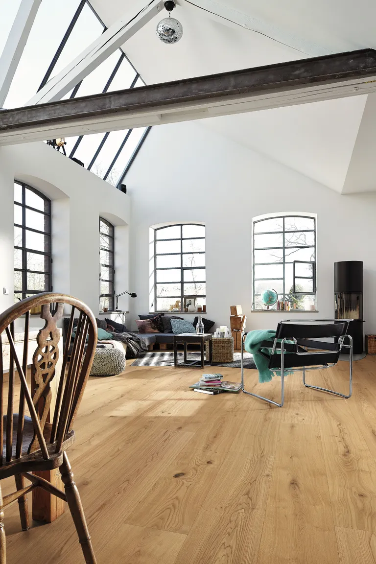 MEISTER Lindura Holzboden HD 400 Eiche authentic pure 8902 gebürstet Landhausdiele 5G Dry® 2