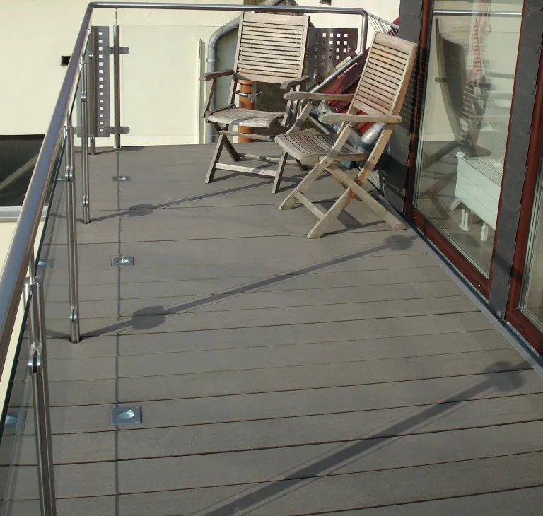 Megawood Terrassendielen Komplettset WPC Premium massiv basaltgrau 5