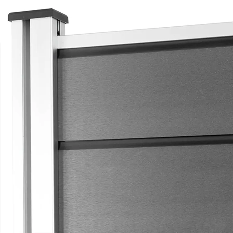 HORI Design WPC Sichtschutzzaun Stecksystem Schräg Anbauset 3