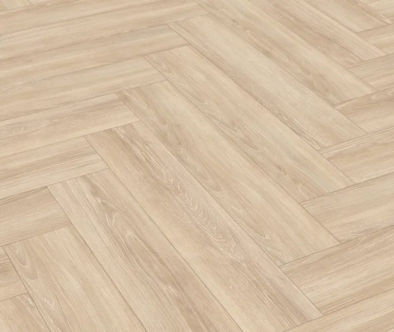 EGGER Laminat NatureSense Herringbone EL2161 Newport Eiche creme 0