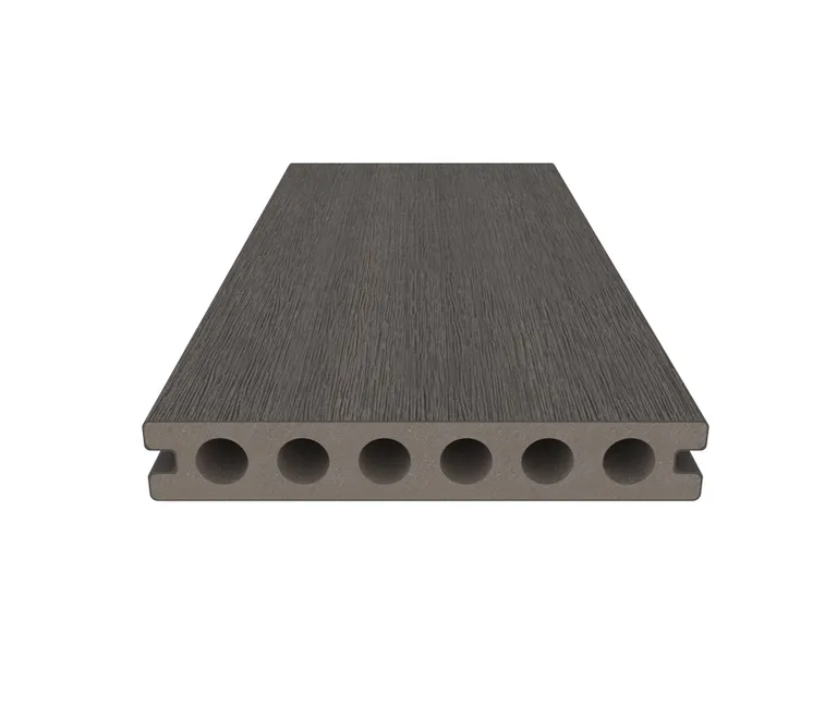 NewTechWood Terrassendielen WPC Hohlkammer Deluxe Oldwood Teak Holzstruktur gebürstet / glatt gebürstet Co-Extrudiert 22,5 x 138 mm 1