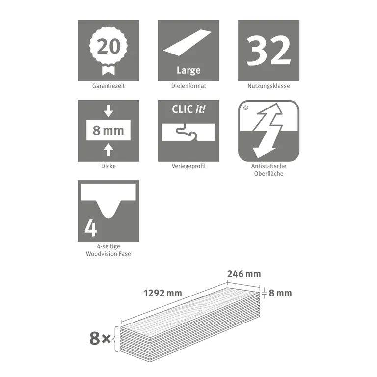 EGGER Laminat NatureSense EL2077 Loja Eiche braun 5