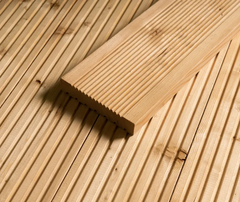 HORI Terrassendielen sibirische Lärche grob / fein 27x142mm 3