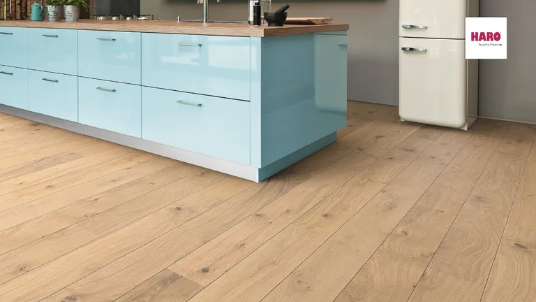 HARO Parkett Eiche Puroweiß Universal strukturiert Landhausdiele 2. Wahl 4