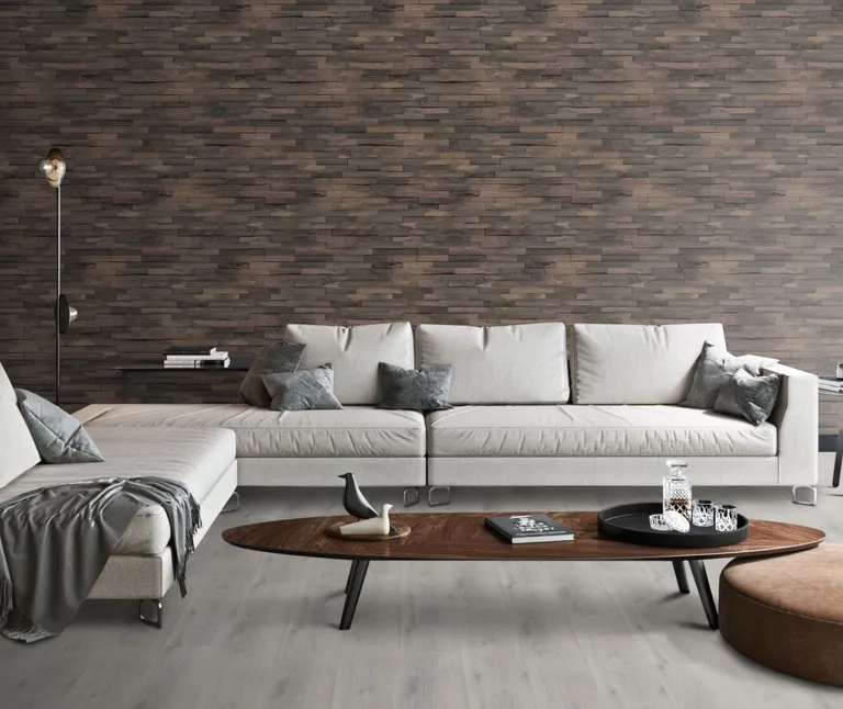 INDO Echtholz Wandverkleidung 3D Holzverblender Driftwood Hevea Bali Sea 1