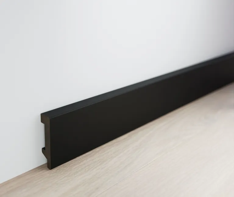 HORI Kunststoff Sockelleiste EPS Modern schwarz 4