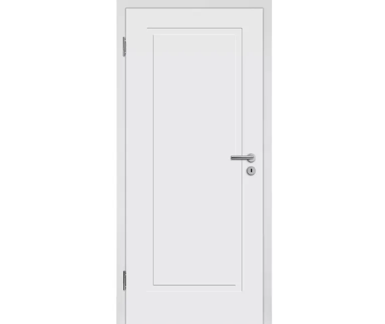 HORI Schallschutz Wohnungseingangstür Alicante 1 Signalweiß RAL9003 SK1 Designkante Vollspan 0