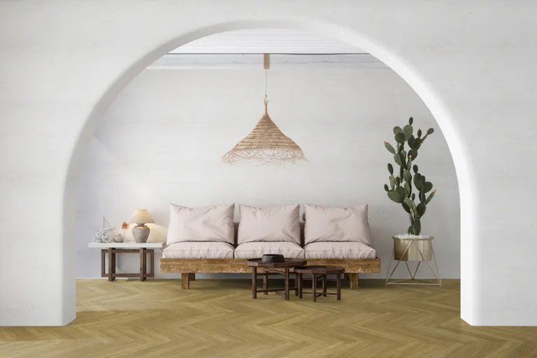 Gerflor Klebe-Vinylboden, Senso Unik, Fischgräte, Madera Castano 3
