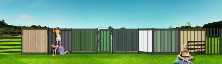 megawood Sichtschutzzaun Stecksystem Limes Pfosten oval 1