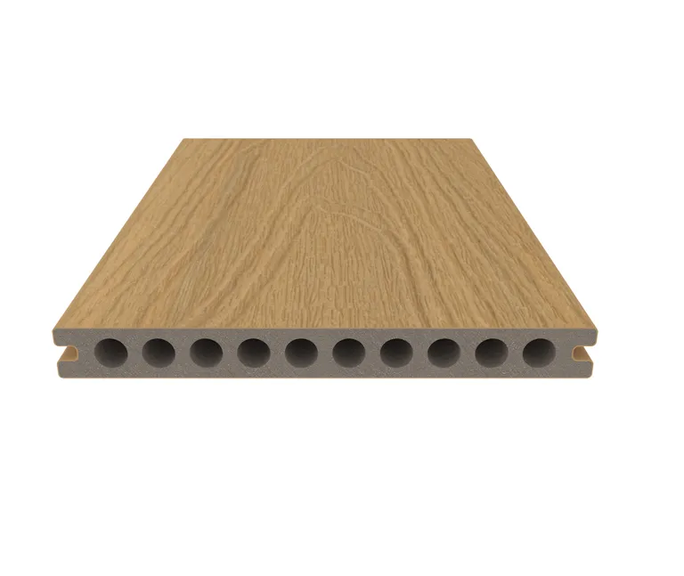 NewTechWood Terrassendielen WPC Hohlkammer Gigante Red Cedar Holzstruktur gebürstet / glatt gebürstet Co-Extrudiert 22,5 x 210 mm 2