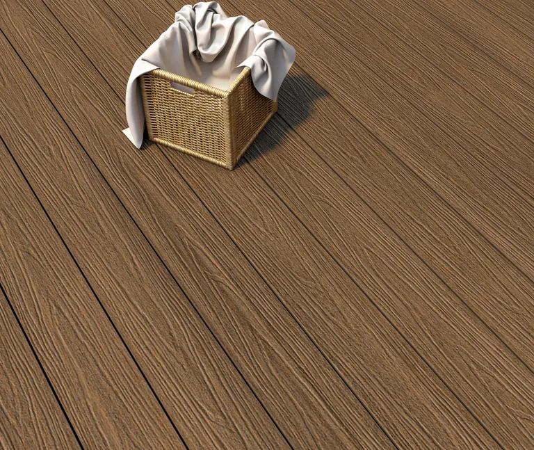 NewTechWood Terrassendielen WPC Hohlkammer Gigante Oldwood Teak Holzstruktur gebürstet / glatt gebürstet Co-Extrudiert 22,5 x 210 mm 0